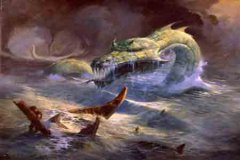 1962年；浙江沿海渔村发现巨型海蛇，有3米粗，身上无鳞片，周身圆滑有粘液，后来退回海里消失了